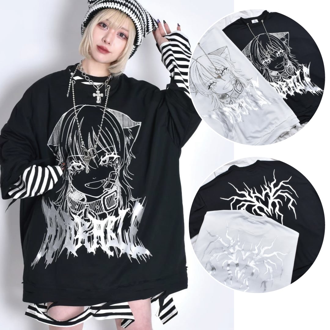 PETダメージ SUPER BIG Tシャツ | VOLCAN&APHRODITE