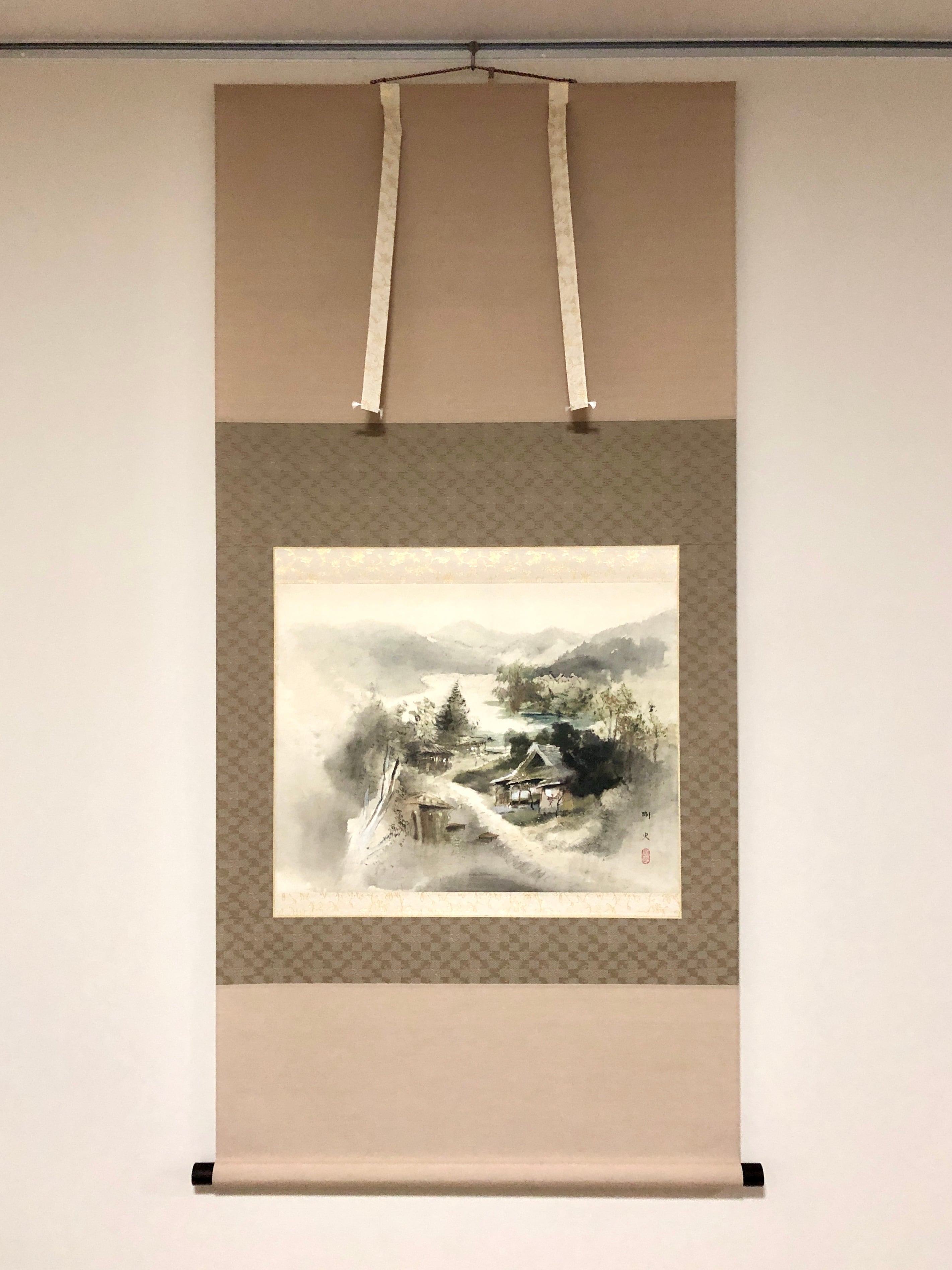 飯尾剛史「嵯峨野」掛軸（尺八横） | 吉村唐木店 WEBSHOP