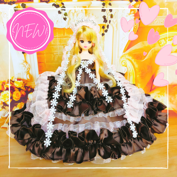 リカちゃん ドレス ハンドメイド服 ドール服 人形服 ドールドレス