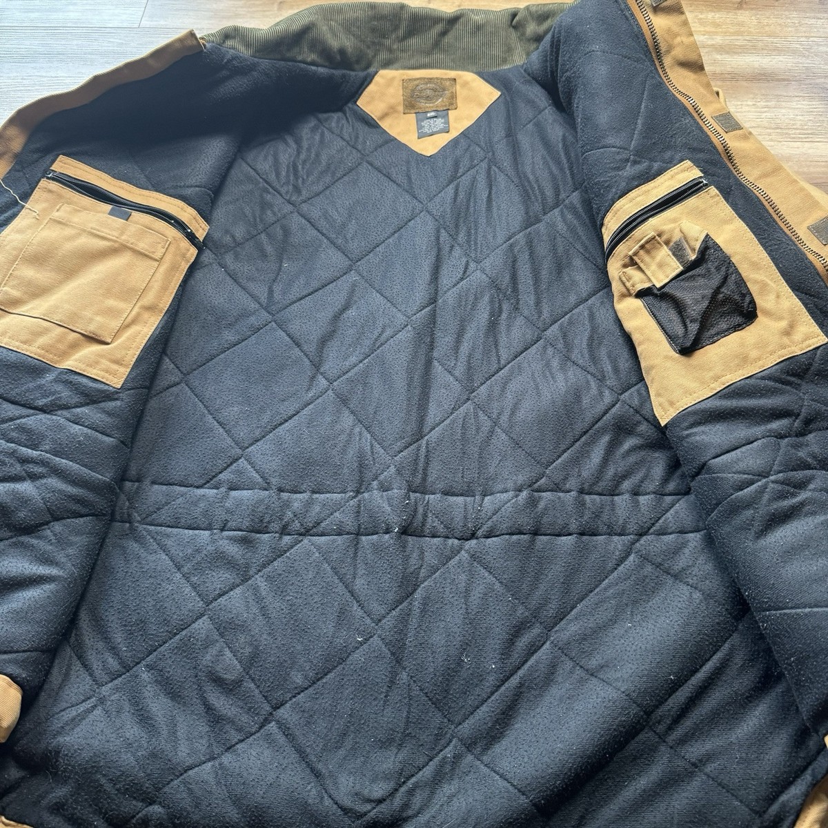 Dickies Detroit Style Canvas Jacket Men's 2XL Tan Genuine Quilt