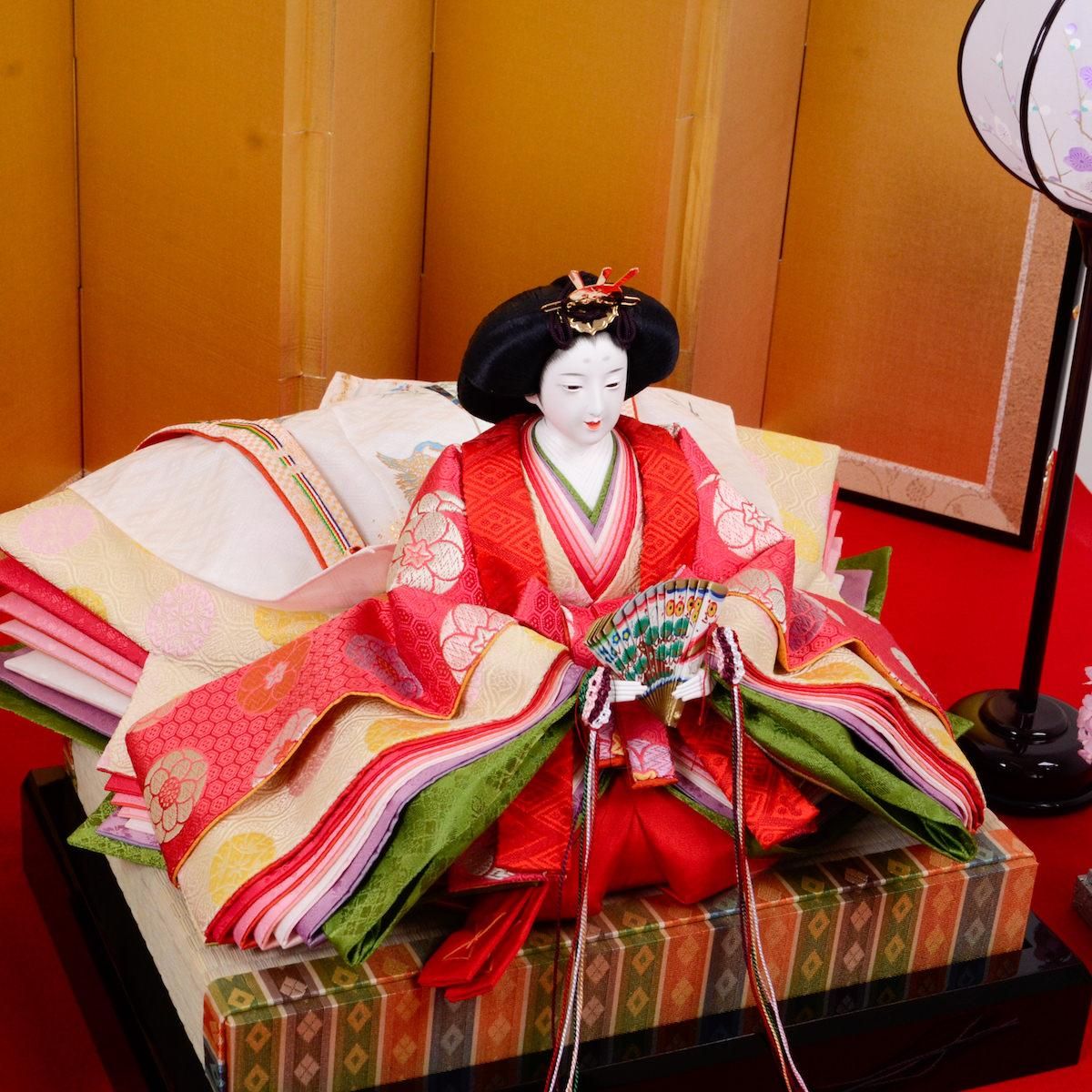 雛人形 京七 九番 有職黄櫨染御袍 小出松寿 荻野和風