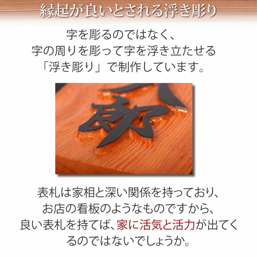 銘木表札 表札 7寸サイズ（210×88×40mm）屋久杉 : アルタシステム