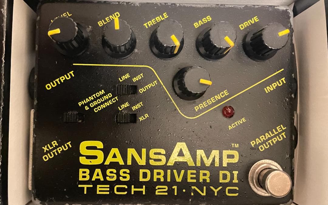 TECH 21 NYC SansAmp BASS D DI 初期型後期 Tech 21 NYC Sansamp Programmable Bass Driver DI Pedal