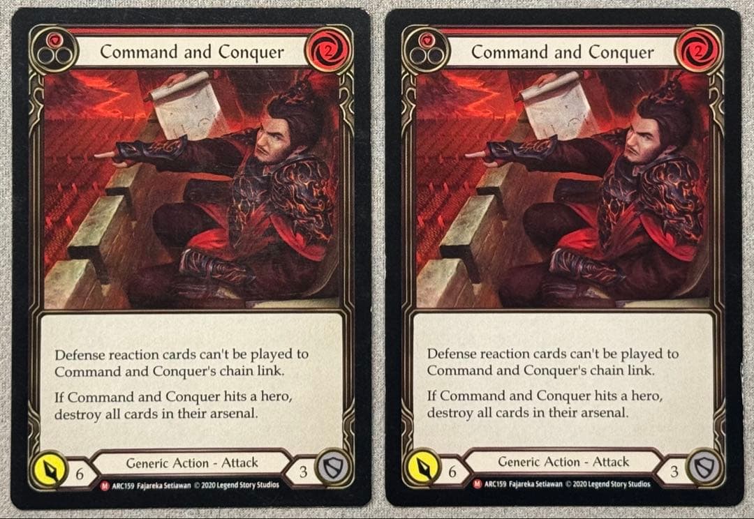 Command and Conquer/征服の命令 2枚セット EN】[Generic] Command and Conquer/征服の命令 (赤)「L」〔PEN319