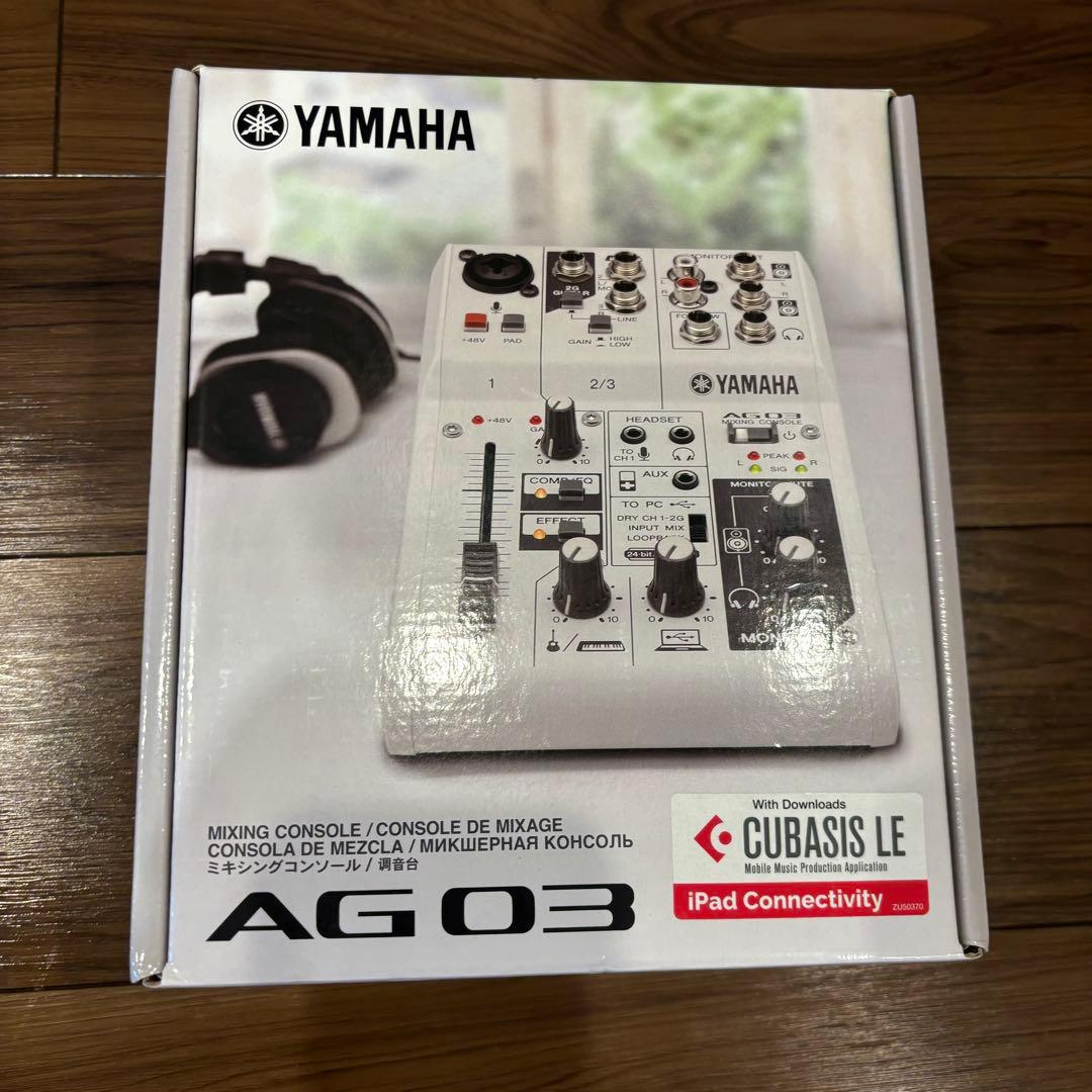 【新品未使用】YAMAHA AG03 ミキシングコンソール YAMAHA（ヤマハ） AG03 MK2 Black（ブラック） 配信用ミキサー